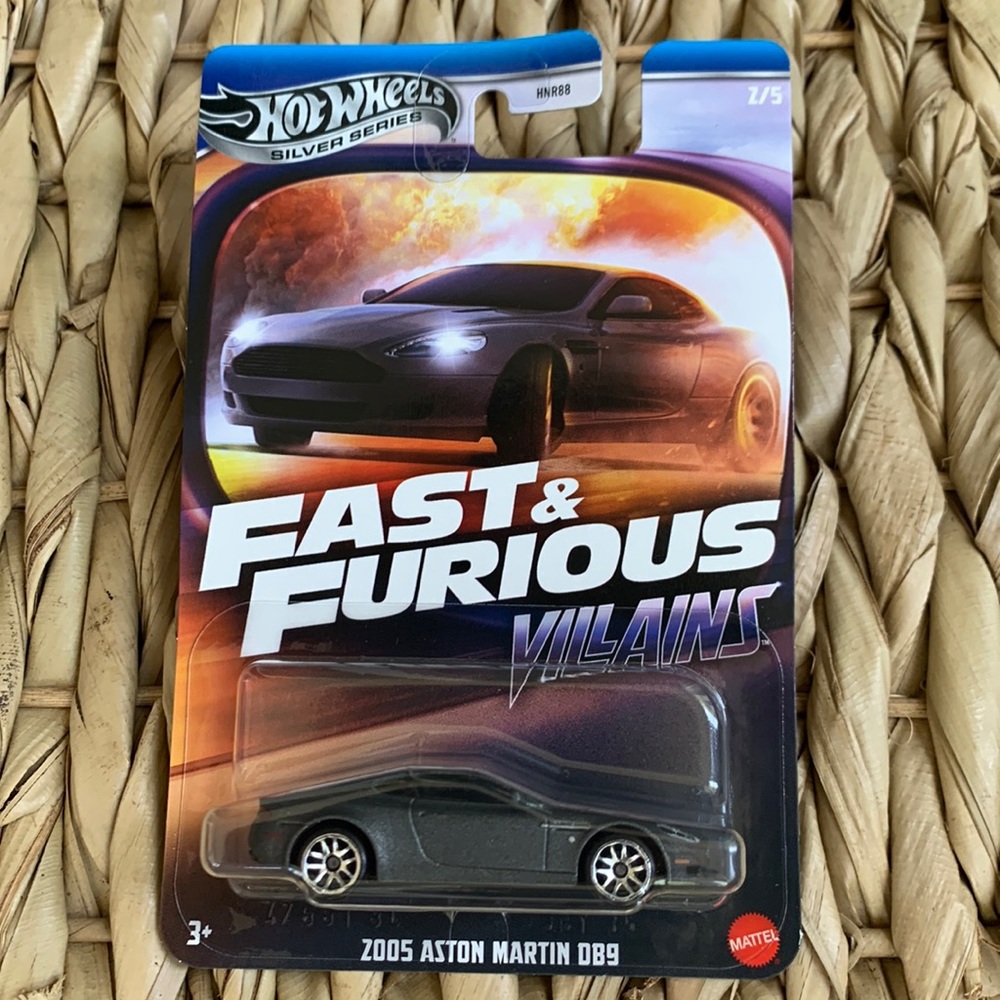 2005 Aston Martin DB9 Fast Furious Villains Hot Wheels Race Car Silver Edition 🆕